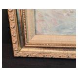 Framed Original Oil on Board Seaside Painting by Kathryn Tileston Raymond