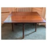 Vintage Mahogany Drop Leaf Dining Table