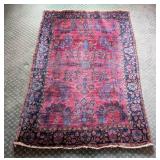 Vintage Red Wool Persian Rug