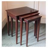 Vintage Brandt Mahogany Nesting Table Set