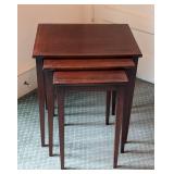 Vintage Brandt Mahogany Nesting Table Set