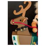 Signed Christian Ulbricht Rocking Reindeer and Santa