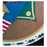 Signed Christian Ulbricht Rocking Reindeer and Santa