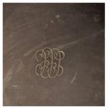 Vintage Monogrammed Tiffany and Co. Silver Plated Platter