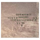 Vintage Monogrammed Tiffany and Co. Silver Plated Platter