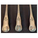 Antique Sterling Silver Spoons including Antique Matthew Miller Sterling Silver Teaspoons