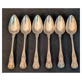 Antique Sterling Silver Spoons including Antique Matthew Miller Sterling Silver Teaspoons