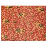 Elephant Print Upholstered Ottoman