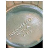 Pretty Mid Century Pottery Vases including a McCoy Pottery Vase and Vintage Red Wing Pottery 778 Vase