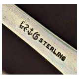 Pair of Vintage Sterling Silver Claw Foot Relish / Pickle Tongs