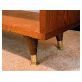 Mid Century Three Tiered Wood Bookcase