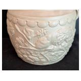 Antique Ridgeway & Co Dog Handled Stoneware Pitcher