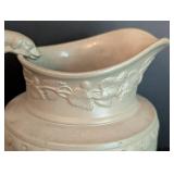 Antique Ridgeway & Co Dog Handled Stoneware Pitcher