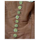 Antique Victorian Dress and Hat with Intricate Button Details