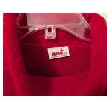 Vintage Mondi Red Wool Sweater Vest
