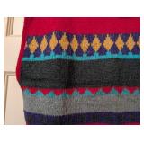 Vintage Mondi Red Wool Sweater Vest