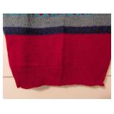 Vintage Mondi Red Wool Sweater Vest