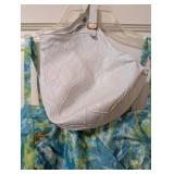 Vintage Blue and Green Swimsuit and Swim Cap