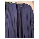 Eileen Fisher Navy and Green Cardigans