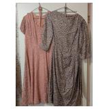 Pair of Hand Made Belted Vintage Dresses