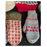 Vintage Knit Hats and Mittens