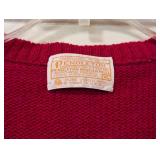 Vintage Pendleton Knit Red Wool Vest