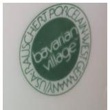 Set of 3 Vintage Rauschert Bavarian Porcelain Egg Cups with Character Design