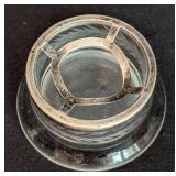 Sterling Silver Tea Ball and Crystal Holder