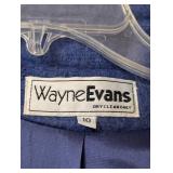 Vintage Wayne Evans Blue Mohair Jacket