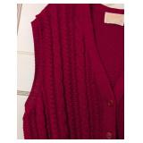 Pendleton Red Wool Button Up Vest