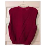 Pendleton Red Wool Button Up Vest