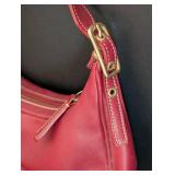 Small Coach Red Leather Handbag