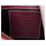 Small Coach Red Leather Handbag