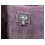 Eileen Fisher Purple Suede Jacket