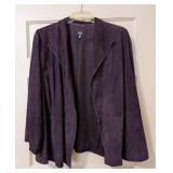 Eileen Fisher Purple Suede Jacket