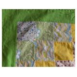 Small Colorful Vintage  Flannel Quilt