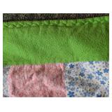 Small Colorful Vintage  Flannel Quilt