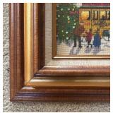Festive Vintage Framed Needlepoint