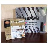 New OXO Soft Works 19 Piece Kitchen Tool Set and Revere Ware Stainless Steel Bowl Set