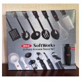 New OXO Soft Works 19 Piece Kitchen Tool Set and Revere Ware Stainless Steel Bowl Set