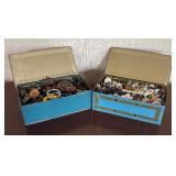 Vintage Tins with a Large Variety of Vintage Buttons