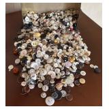 Vintage Tins with a Large Variety of Vintage Buttons