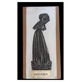 Three Unframed Brass Rubbings Prints including a Framed Brass Rubbing of Lady Margaret Peyton