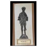 Three Unframed Brass Rubbings Prints including a Framed Brass Rubbing of Lady Margaret Peyton