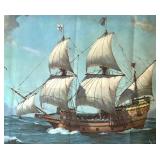 "Mayflower II" Lithograph Print by Hervey Garrett Smith