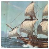 "Mayflower II" Lithograph Print by Hervey Garrett Smith