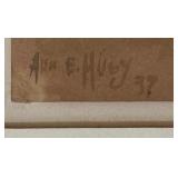 "State Fair Crowds" Original Watercolor by Alice E. Hugy