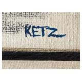 "London Tower Thames River" Mid Century Expressionist Oil Painting Fritz Ketz