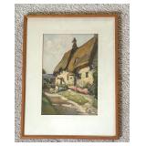 English Cottage Lithograph Print by Nicolas Markovitch