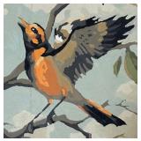 Vintage Framed Baltimore Orioles Paint by Number Art